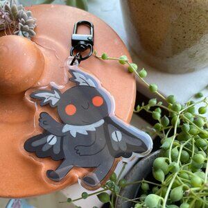 Mothman acrylic keychain - double sided